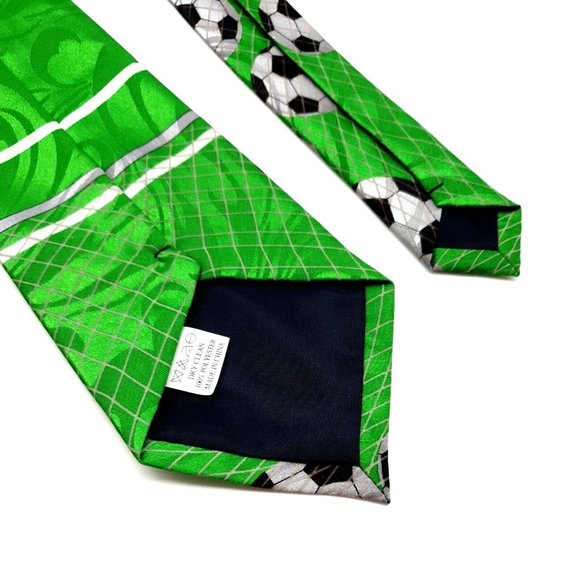 Steven Harris Mens Tie Soccer Game Balls Goal Office Casual Sport Dad Gift - Picture 4 of 5